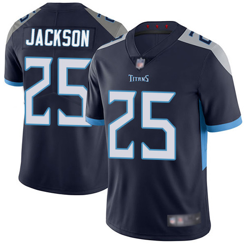 Tennessee Titans Limited Navy Blue Men Adoree  Jackson Home Jersey NFL Football #25 Vapor Untouchable